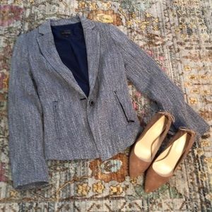 Limited navy herringbone blazer. Never worn!